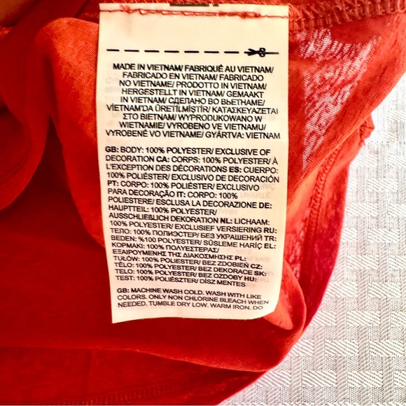 The North Face FlashDry Womens Orange/Red Performance Tee Shirt Med NWT Outdoor - Picture 7 of 8